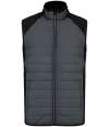 PA235 Proact Dual Fabric Sports Bodywarmer Sporty Grey / Black colour image